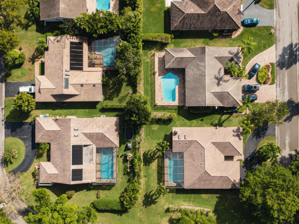 tile roofers drone footage near palm bay