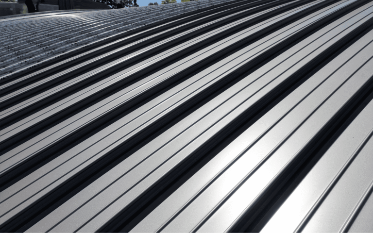 seam metal roof installation at Palm Bay